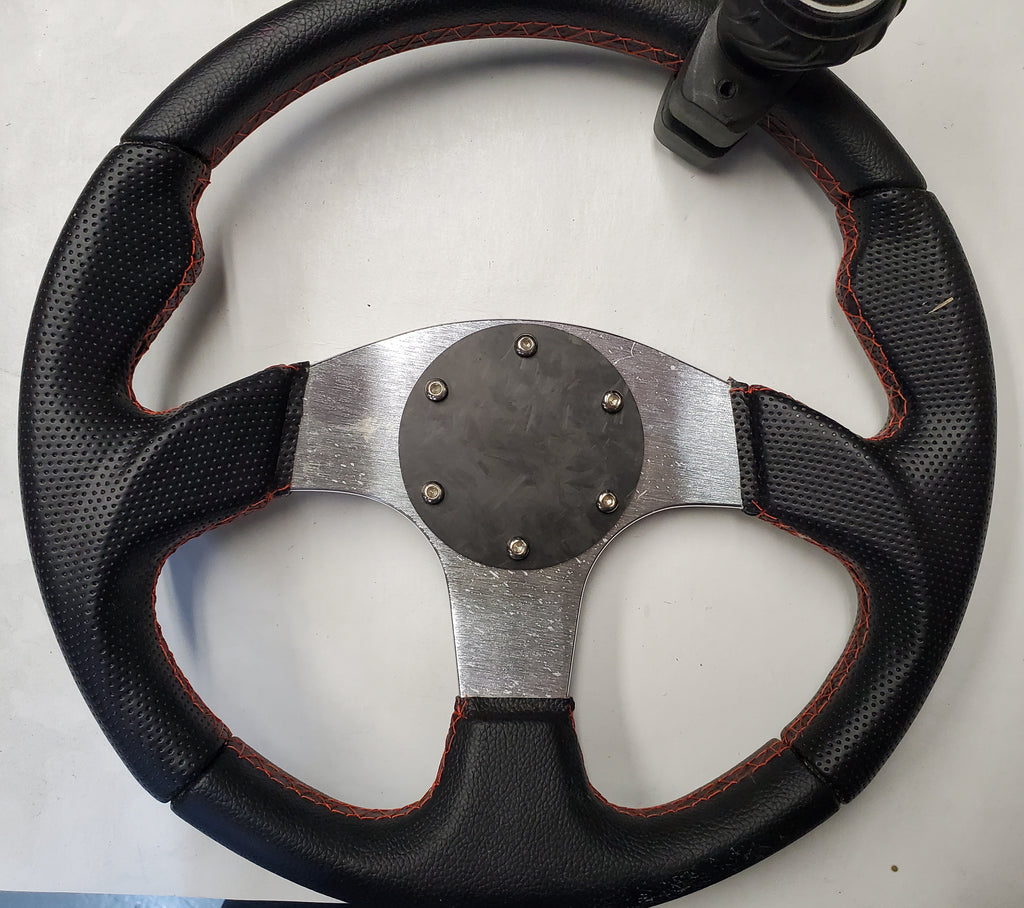 CARBON FIBER ROUND Matte Steering Wheel Horn Button Cover Plate NiKoCarbonWorks