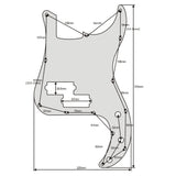 CARBON FIBER Pickguard for Fender® Precision P Bass Standard USA MIM 13-Hole