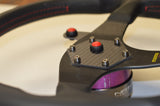 External Carbon Fiber Horn MOMO Button Kit with MATTE finish - Single Button