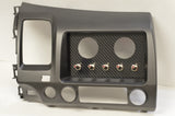 Double DIN Honda Civic 2006-2011 integrated CARBON FIBER Switch Panel