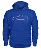 Honda Civic EK inspired Outline T-shirt and hoodie design