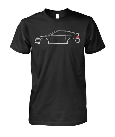 HONDA CRX INSPIRED OUTLINE T-SHIRT AND HOODIE DESIGN