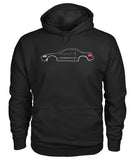 HONDA CIVIC del sol INSPIRED OUTLINE T-SHIRT AND HOODIE DESIGN
