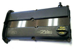 CARBON FIBER (CUSTOM TEXT) Spark Plug cover Fits For 00-04 Ford Focus 2.0L Zetec
