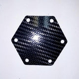 CARBON FIBER Glossy Steering Wheel Horn Button Cover Plate NO Button