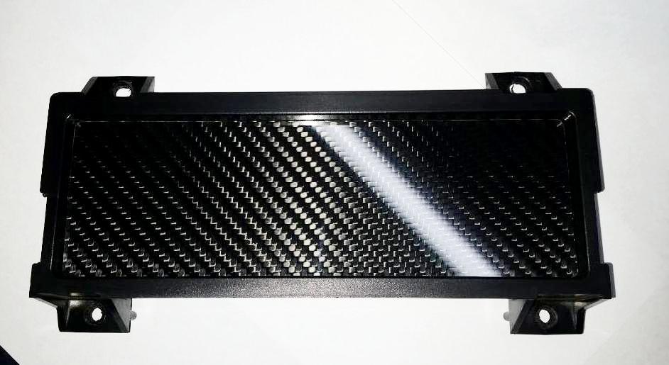 CARBON FIBER Single DIN Radio Stereo Block Off Plate Delete for Honda