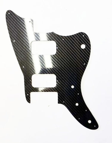 REAL * CARBON FIBER * pickguard for Squier Affinity Jazzmaster HH MADE IN USA