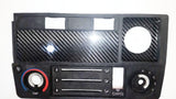 CARBON FIBER CLOCK DELETE w/ 52mm gauge PANEL for BMW 84-91 E30 325i 318i 325e