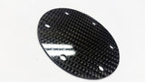 CARBON FIBER ROUND Glossy Steering Wheel Horn Button Cover Plate NO Button